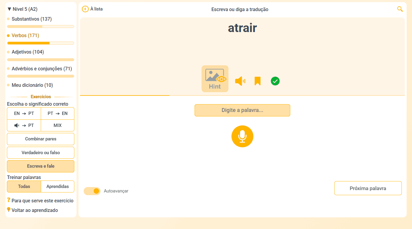 Exercícios de vocabulário para desenvolver habilidades linguísticas